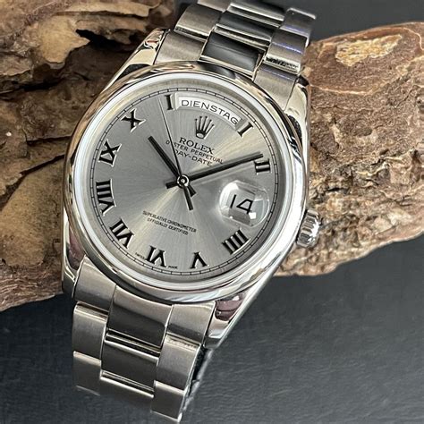 rolex day date weisgold -platin gebraucht|Rolex Datejust 36 Weißgold .